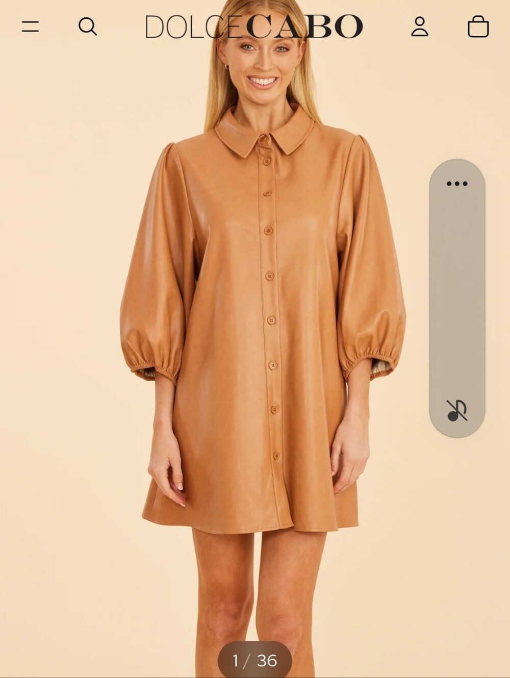 NWT Dress Faux Leathet